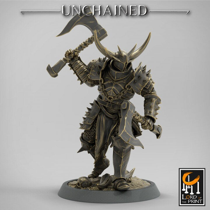 Dual Axe Squadron | Unchained | Lord of the Print | Wargaming | Dungeons and Dragons | Chaos | Tabletop RPG | Knight | DnD