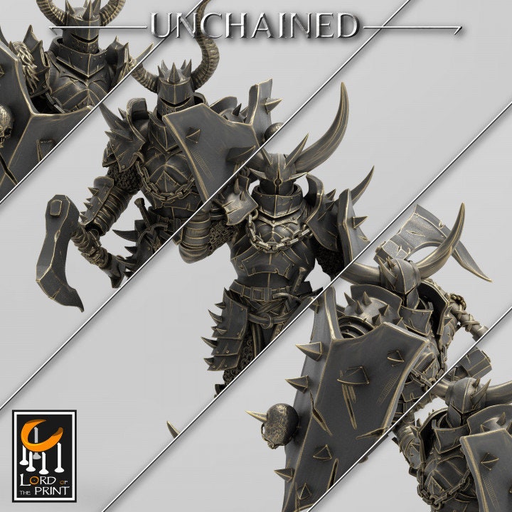 Axe and Shield Squadron | Unchained | Lord of the Print | Wargaming | Dungeons and Dragons | Chaos | Tabletop RPG | Knight | DnD