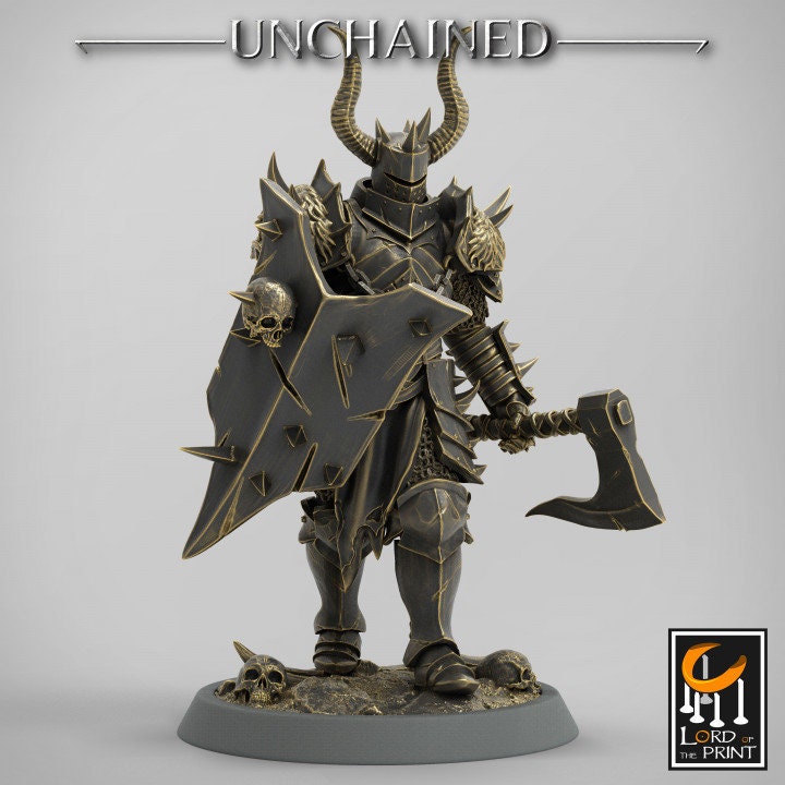 Axe and Shield Squadron | Unchained | Lord of the Print | Wargaming | Dungeons and Dragons | Chaos | Tabletop RPG | Knight | DnD