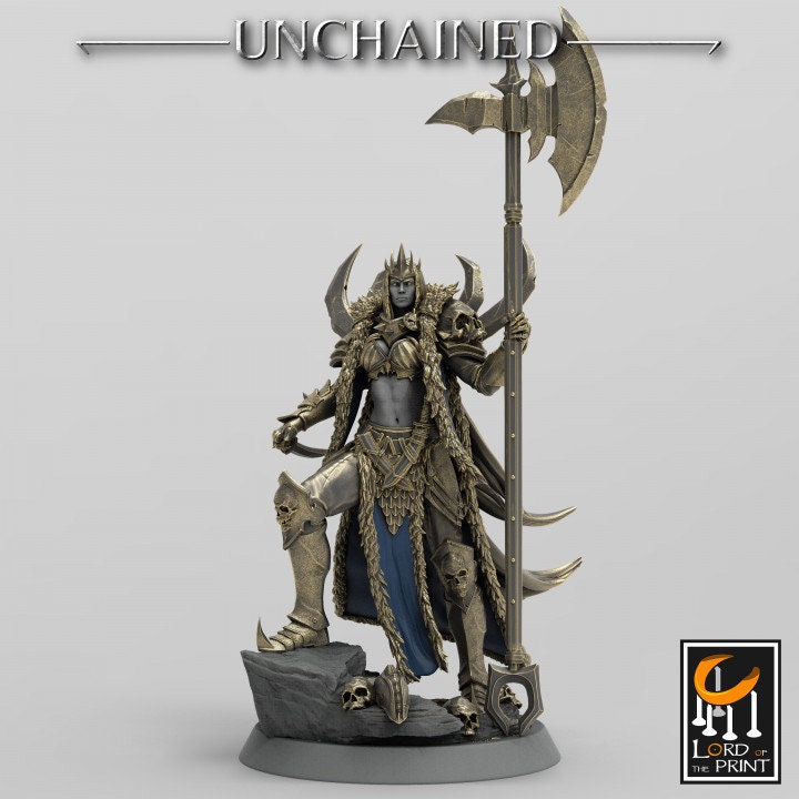 Olaf King and Guards Pack | Unchained | Lord of the Print | Wargaming | Dungeons and Dragons | Chaos | Tabletop RPG | Knight | DnD