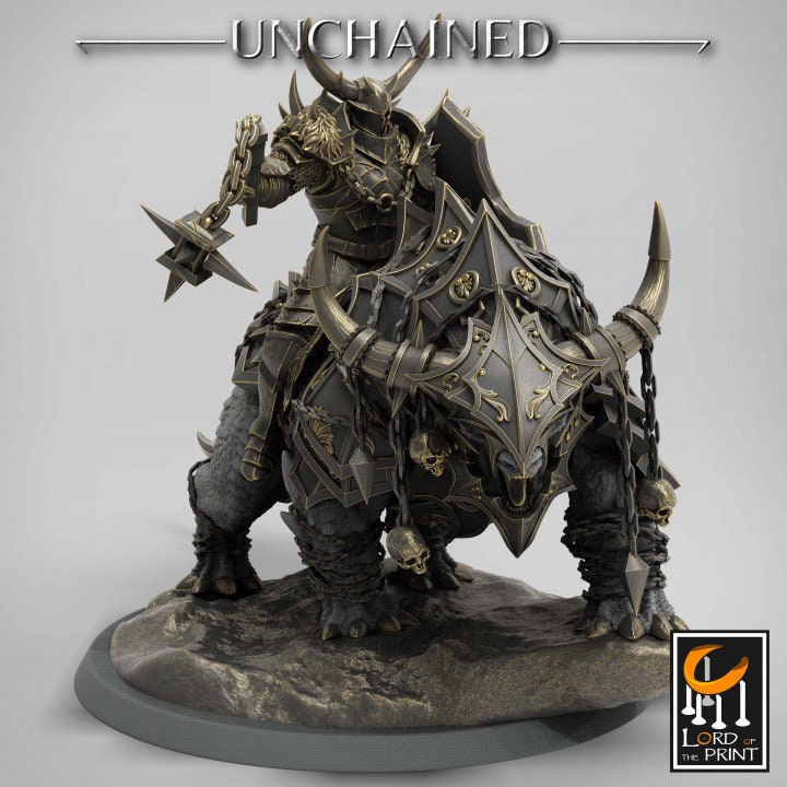 Araki Mounts 1 | Unchained | Lord of the Print | Wargaming | Dungeons and Dragons | Chaos | Tabletop RPG | Knight | DnD