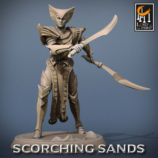 Egyptian Soldier Khopesh Pack | Scorching Sands | Lord of the Print | Wargaming | Dungeons and Dragons | Egyptian | Tabletop RPG | DnD