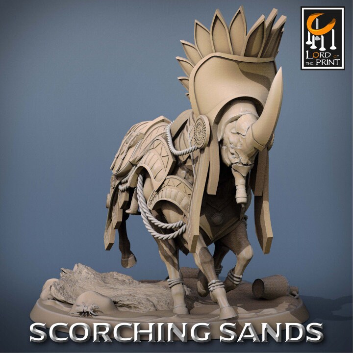 Egyptian Saddle | Scorching Sands | Lord of the Print | Wargaming | Dungeons and Dragons | Egyptian | Tabletop RPG | DnD