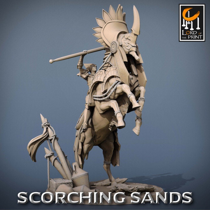 Egyptian Mount | Scorching Sands | Lord of the Print | Wargaming | Dungeons and Dragons | Egyptian | Tabletop RPG | DnD