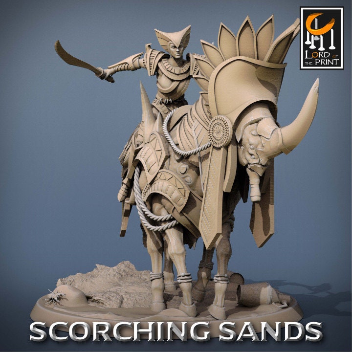 Egyptian Mount | Scorching Sands | Lord of the Print | Wargaming | Dungeons and Dragons | Egyptian | Tabletop RPG | DnD
