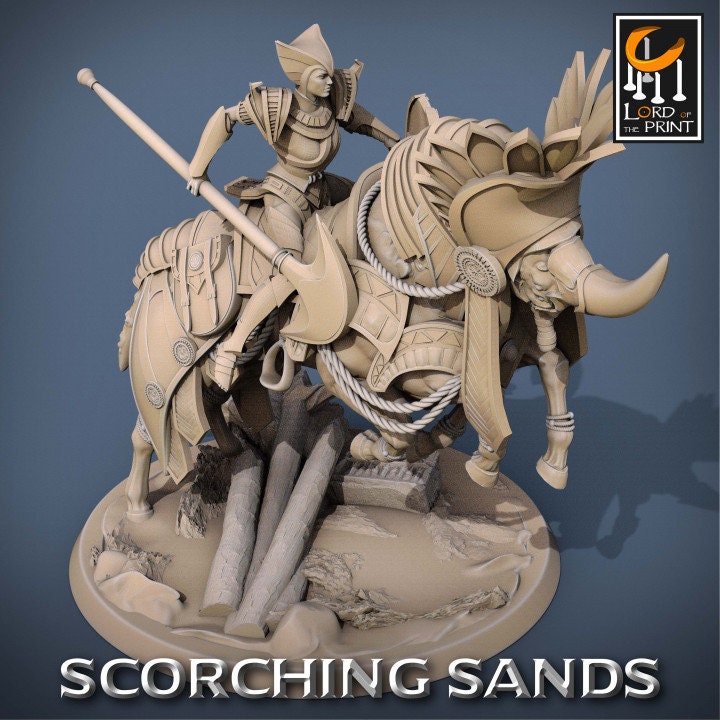 Egyptian Mount | Scorching Sands | Lord of the Print | Wargaming | Dungeons and Dragons | Egyptian | Tabletop RPG | DnD