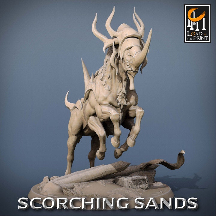 Egyptian Wild Mounts| Scorching Sands | Lord of the Print | Wargaming | Dungeons and Dragons | Egyptian | Tabletop RPG | DnD