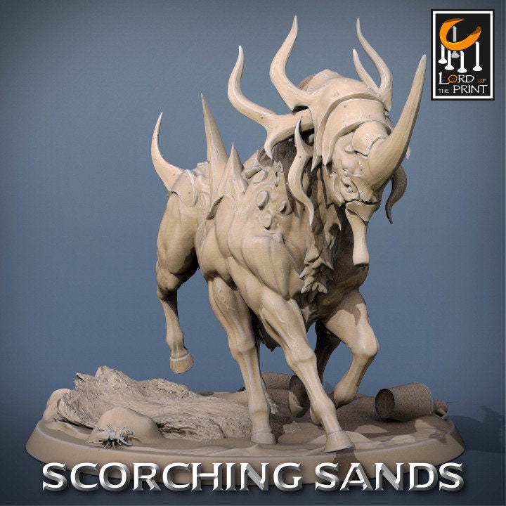 Egyptian Wild Mounts| Scorching Sands | Lord of the Print | Wargaming | Dungeons and Dragons | Egyptian | Tabletop RPG | DnD