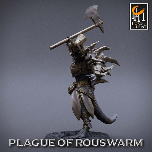 Warrior Infantry Pack | Plague of Rouswarm | Lord of the Print | Wargaming | Dungeons and Dragons | Rats | Tabletop RPG | DnD