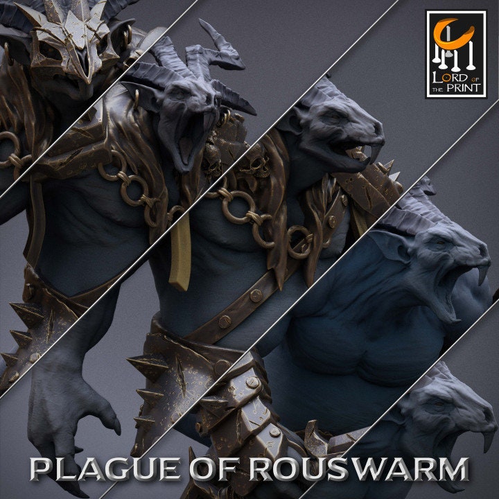 Heavy Rats Pack | Plague of Rouswarm | Lord of the Print | Wargaming | Dungeons and Dragons | Rats | Tabletop RPG | DnD
