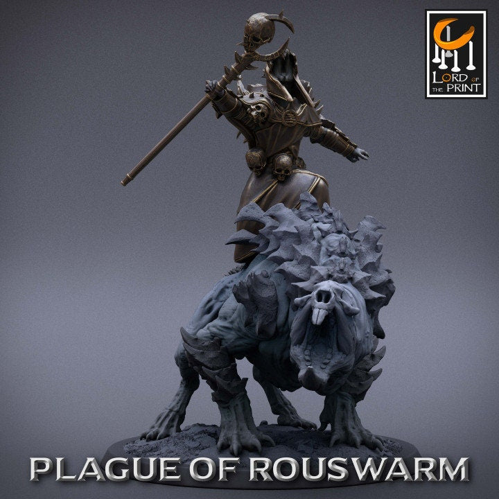 Rat Rider | Plague of Rouswarm | Lord of the Print | Wargaming | Dungeons and Dragons | Rats | Tabletop RPG | DnD