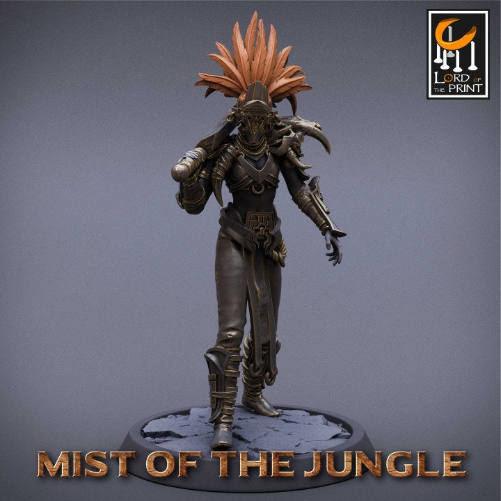 Light Amazon Sword Pack | Mist of the Jungle | Lord of the Print | Wargaming | Dungeons and Dragons | Amazon | Tabletop RPG | DnD