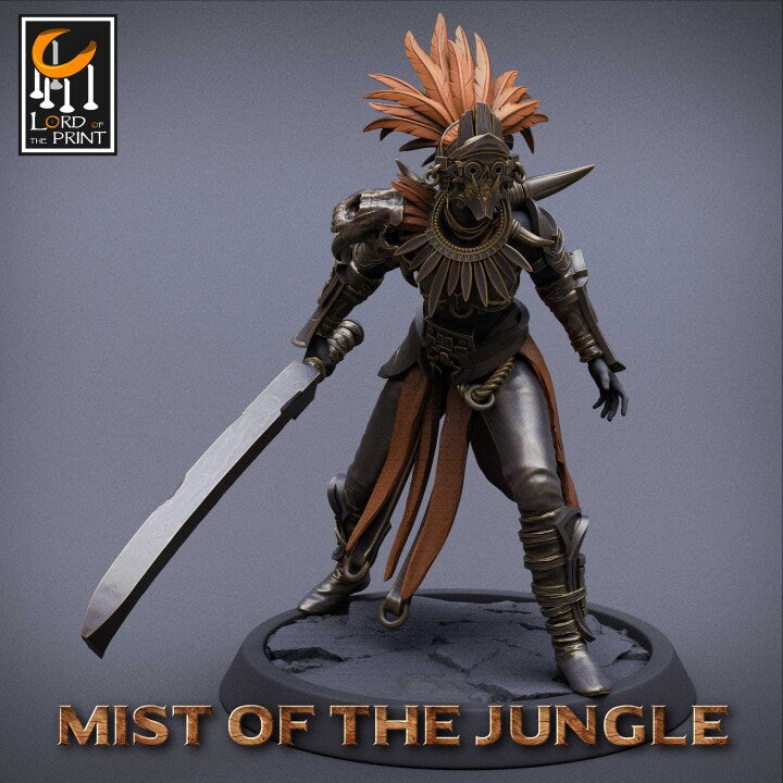 Light Amazon Sword Pack | Mist of the Jungle | Lord of the Print | Wargaming | Dungeons and Dragons | Amazon | Tabletop RPG | DnD