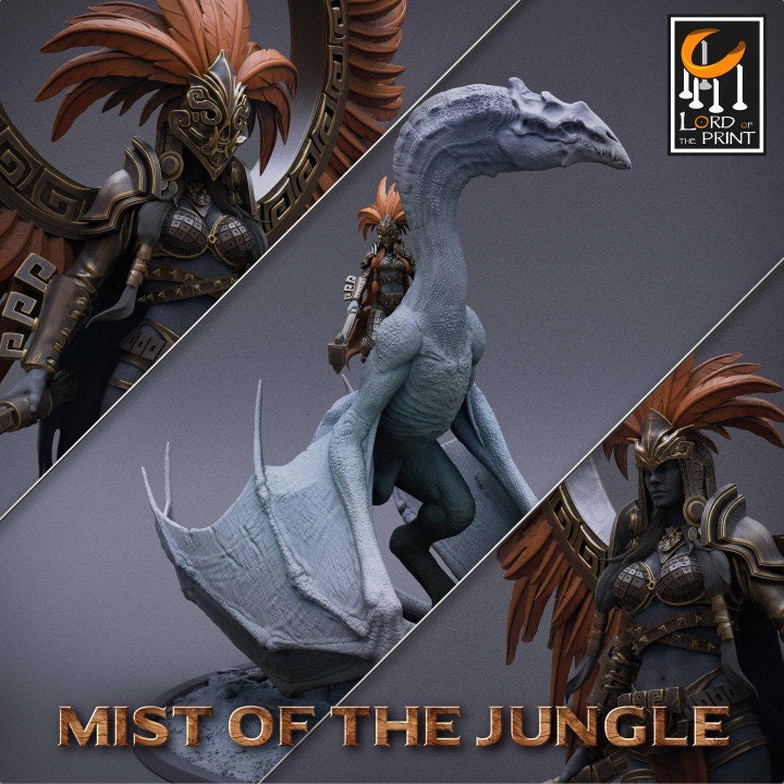 General Amazone Pack | Mist of the Jungle | Lord of the Print | Wargaming | Dungeons and Dragons | Amazon | Tabletop RPG | DnD