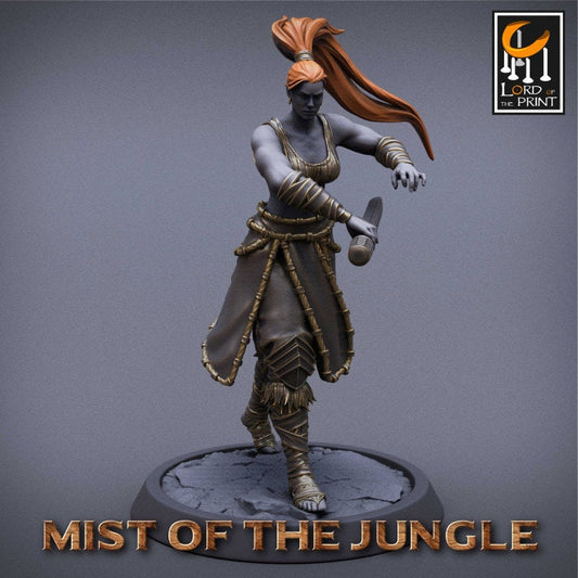Heavy Amazon Dagger Pack | Mist of the Jungle | Lord of the Print | Wargaming | Dungeons and Dragons | Amazon | Tabletop RPG | DnD