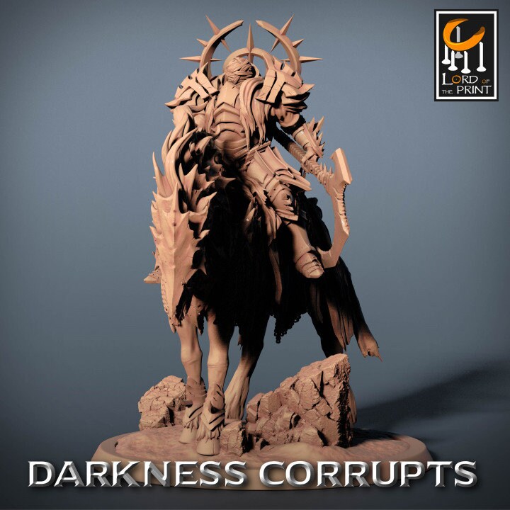 Darknight Deathhorse Pack | Darkness Corrupts | Lord of the Print | Wargaming | Dungeons and Dragons | Chaos | Tabletop RPG | DnD Miniatures