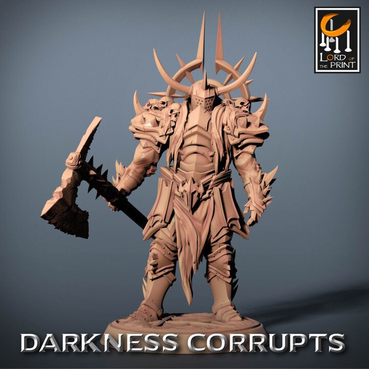 Darknight Axe Pack | Darkness Corrupts | Lord of the Print | Wargaming | Dungeons and Dragons | Chaos | Tabletop RPG | DnD