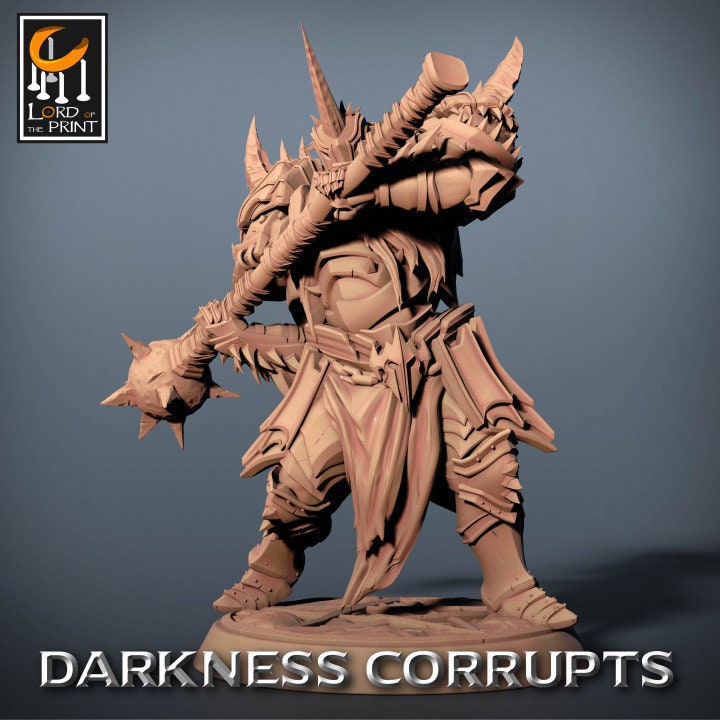 Darknight Mace Pack | Darkness Corrupts | Lord of the Print | Wargaming | Dungeons and Dragons | Chaos | Tabletop RPG | DnD Miniatures