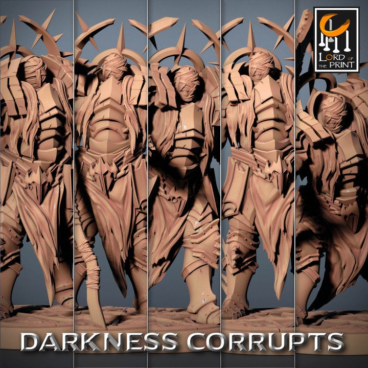 Darknight Scythe Pack | Darkness Corrupts | Lord of the Print | Wargaming | Dungeons and Dragons | Chaos | Tabletop RPG | DnD Miniatures