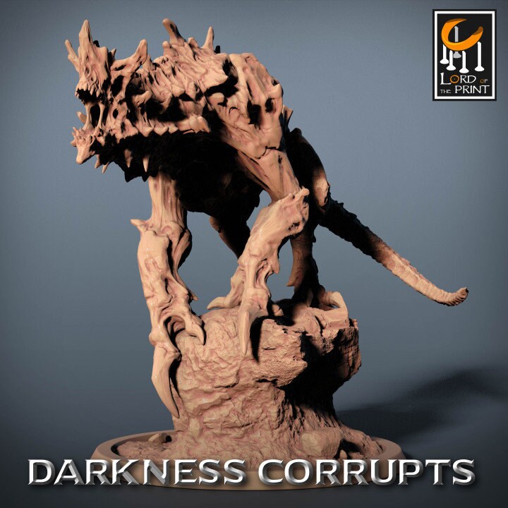 Darknight Hellhound | Darkness Corrupts | Lord of the Print | Wargaming | Dungeons and Dragons | Chaos | Tabletop RPG | DnD Miniatures