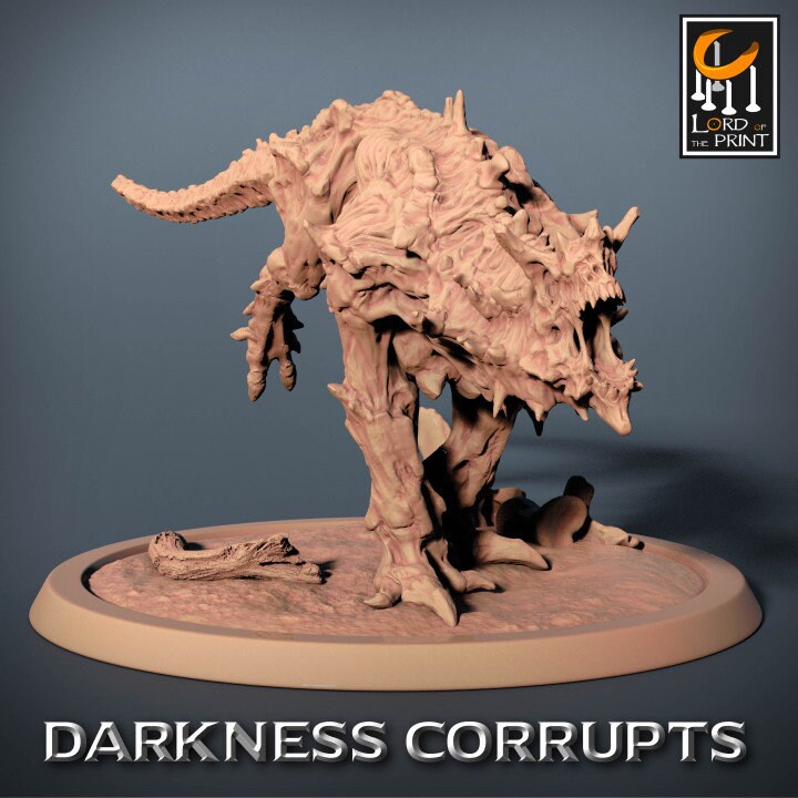 Darknight Hellhound | Darkness Corrupts | Lord of the Print | Wargaming | Dungeons and Dragons | Chaos | Tabletop RPG | DnD Miniatures