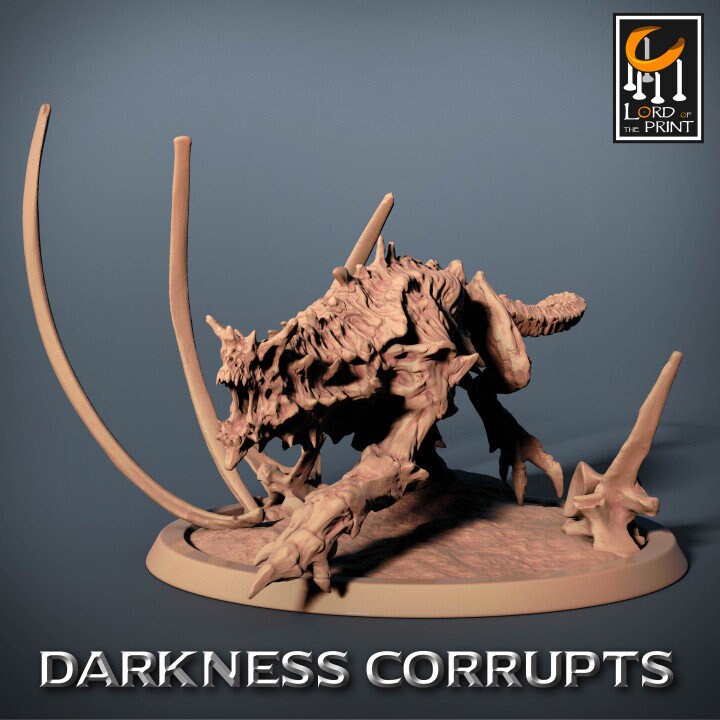 Darknight Hellhound | Darkness Corrupts | Lord of the Print | Wargaming | Dungeons and Dragons | Chaos | Tabletop RPG | DnD Miniatures