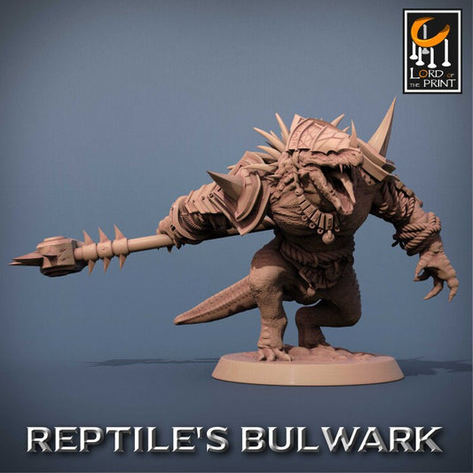 Lizardmen Soldier Pack | Reptile's Bulwark | Lord of the Print | Wargaming | Dungeons and Dragons | Lizard | Tabletop RPG | DnD