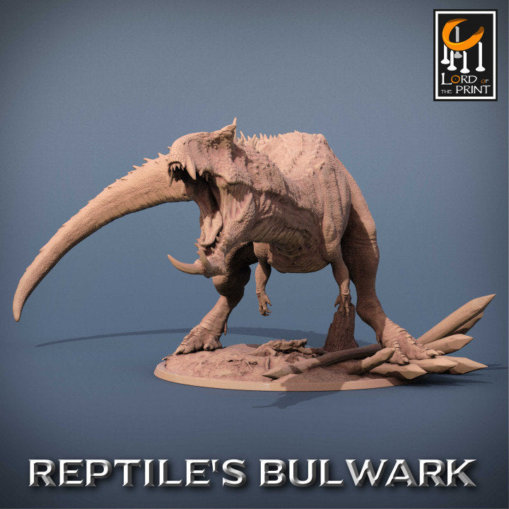 Lizardmen Trovodon | Reptile's Bulwark | Lord of the Print | Wargaming | Dungeons and Dragons | Lizard | Tabletop RPG | Knight | DnD