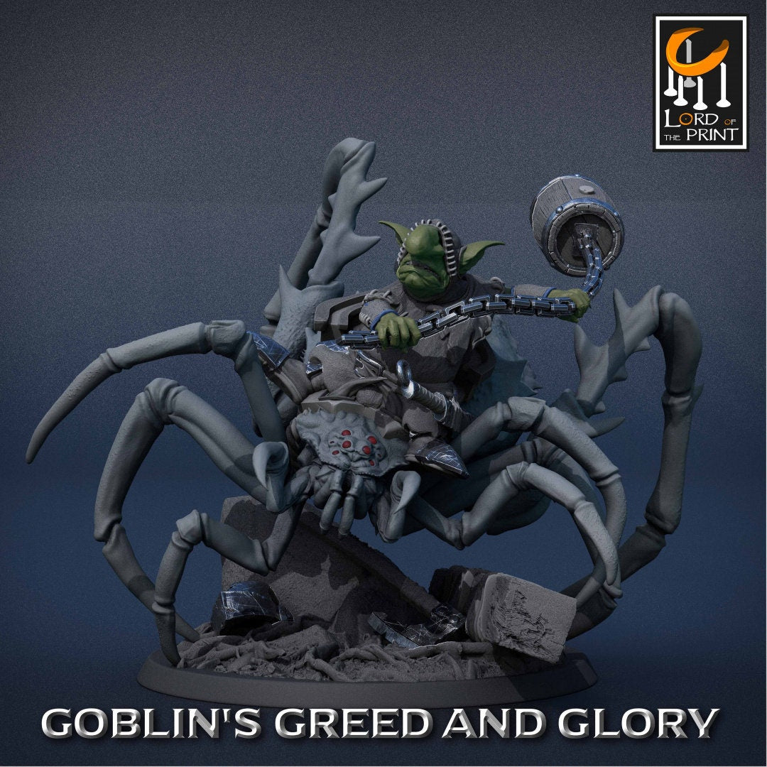 Goblin Spiders 1 | Goblin's Greed and Glory | Lord of the Print | Wargaming | Dungeons and Dragons | Goblins | Tabletop RPG | DnD