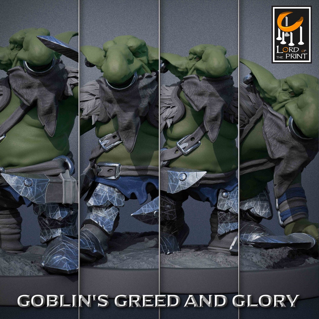 Goblin Rogue Pack | Goblin's Greed and Glory | Lord of the Print | Wargaming | Dungeons and Dragons | Goblins | Tabletop RPG | DnD