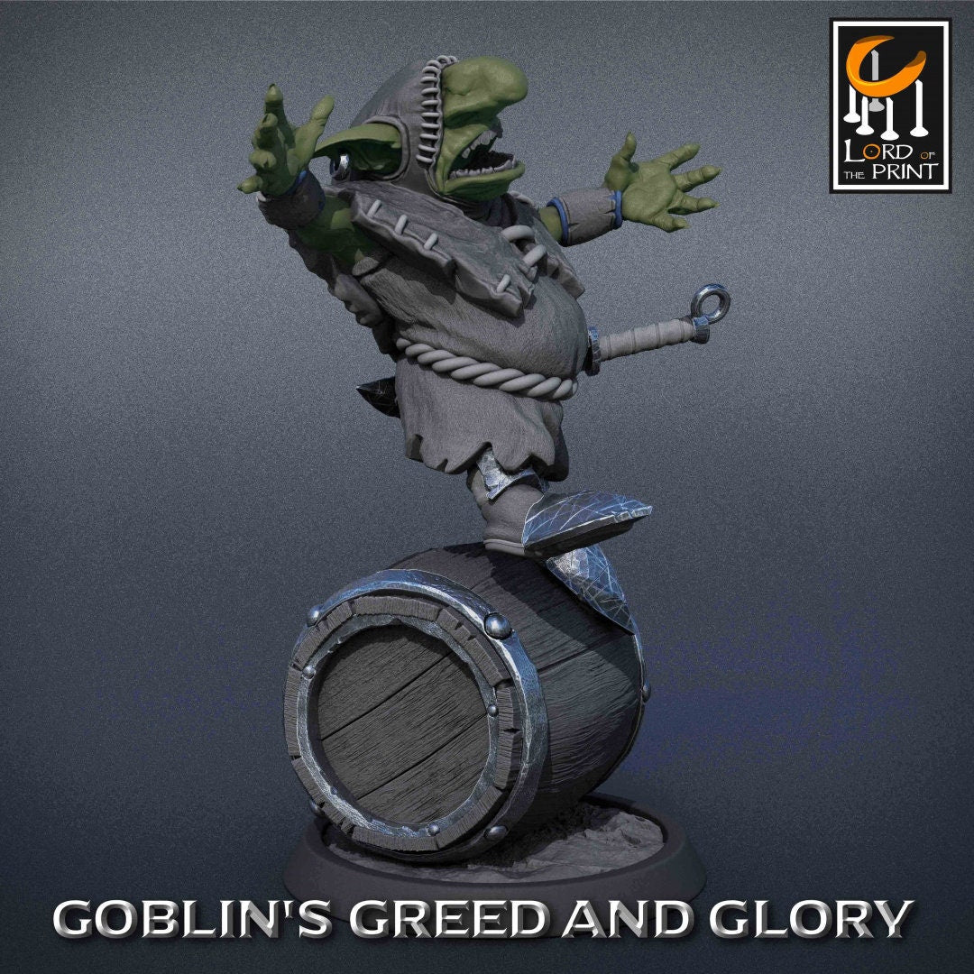 Goblin Monk A Pack | Goblin's Greed and Glory | Lord of the Print | Wargaming | Dungeons and Dragons | Goblins | Tabletop RPG | DnD