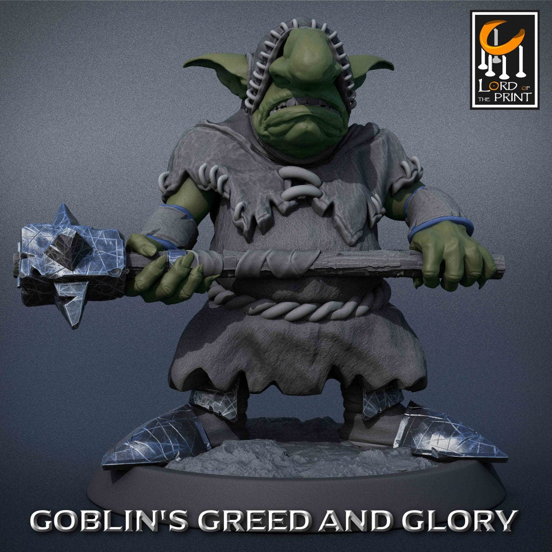 Goblin Monk A Pack | Goblin's Greed and Glory | Lord of the Print | Wargaming | Dungeons and Dragons | Goblins | Tabletop RPG | DnD