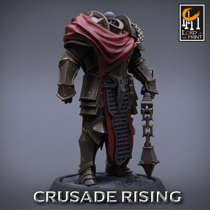 Templar Flail Pack | Crusade Rising | Lord of the Print | Wargaming | Dungeons and Dragons | Tabletop RPG | DnD