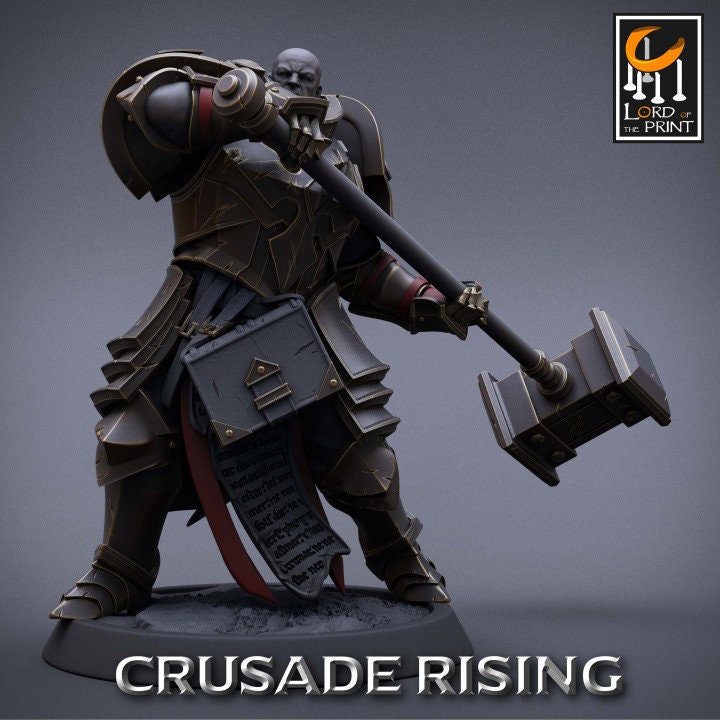 Templar Hammer Pack | Crusade Rising | Lord of the Print | Wargaming | Dungeons and Dragons | Tabletop RPG | DnD
