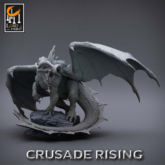 Red Dragon Miniature | DnD Gift |Crusade Rising | Lord of the Print | Wargaming | Dungeons and Dragons | Tabletop RPG