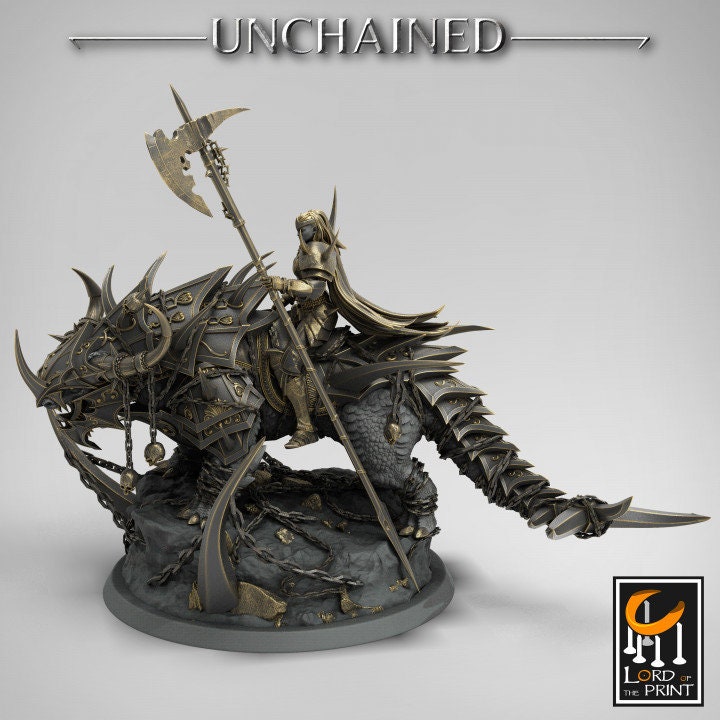 Araki Mounts 1 | Unchained | Lord of the Print | Wargaming | Dungeons and Dragons | Chaos | Tabletop RPG | Knight | DnD