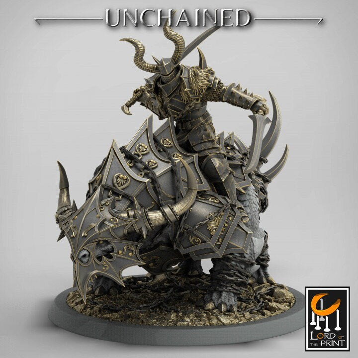 Araki Mounts 1 | Unchained | Lord of the Print | Wargaming | Dungeons and Dragons | Chaos | Tabletop RPG | Knight | DnD
