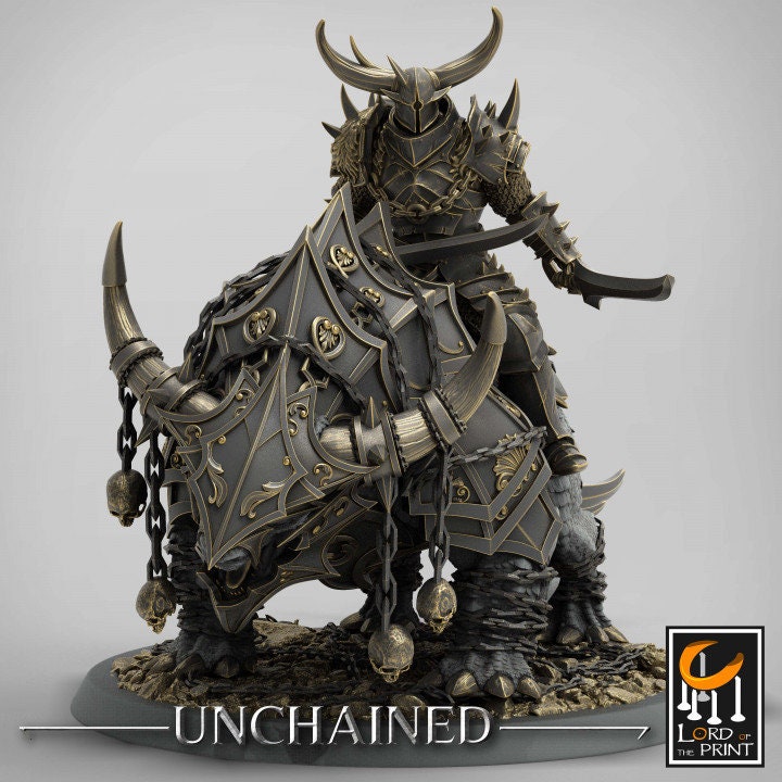 Araki Mounts 1 | Unchained | Lord of the Print | Wargaming | Dungeons and Dragons | Chaos | Tabletop RPG | Knight | DnD