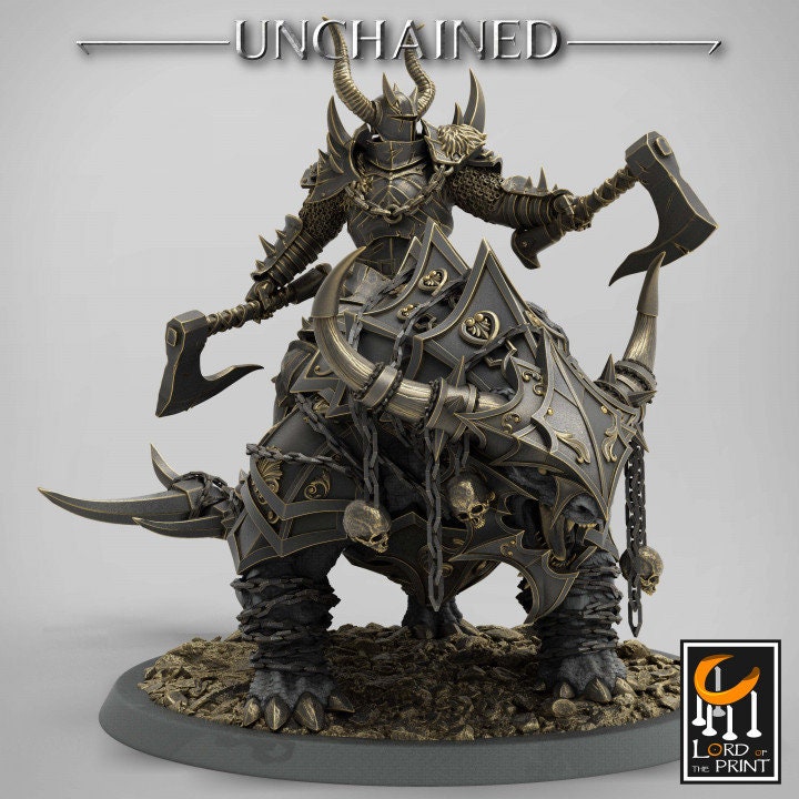 Araki Mounts 2 | Unchained | Lord of the Print | Wargaming | Dungeons and Dragons | Chaos | Tabletop RPG | Knight | DnD