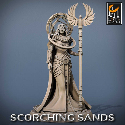 Egyptian Princess & Queen | Scorching Sands | Lord of the Print | Wargaming | Dungeons and Dragons | Egyptian | Tabletop RPG | DnD