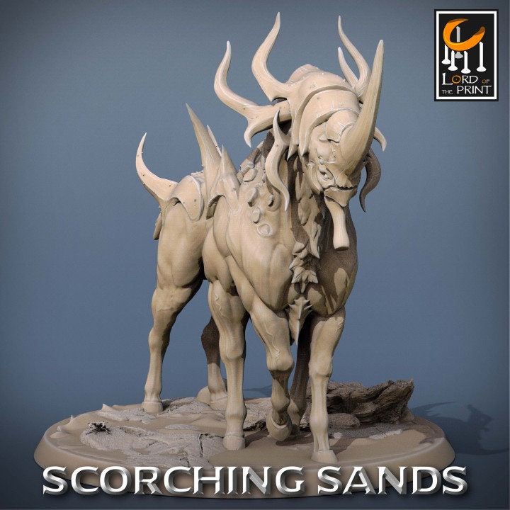 Egyptian Wild Mounts| Scorching Sands | Lord of the Print | Wargaming | Dungeons and Dragons | Egyptian | Tabletop RPG | DnD