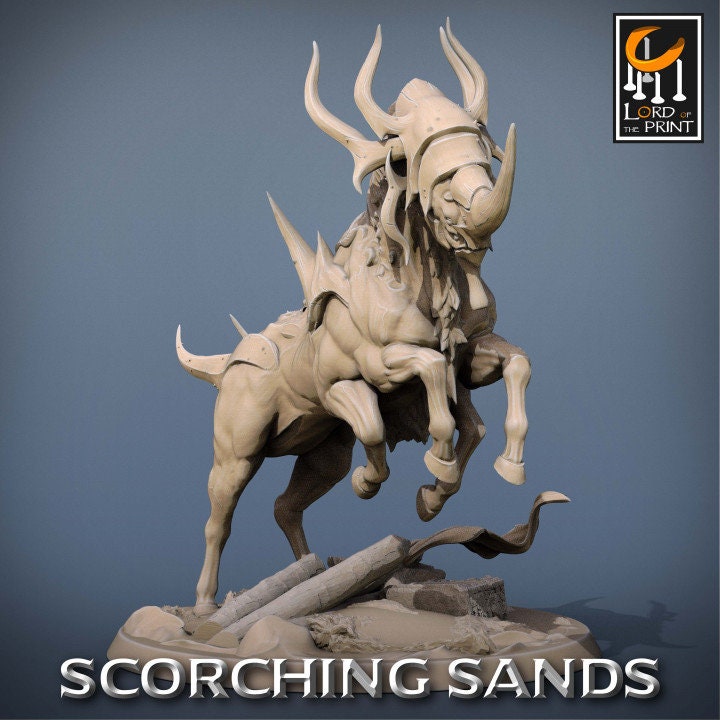 Egyptian Wild Mounts| Scorching Sands | Lord of the Print | Wargaming | Dungeons and Dragons | Egyptian | Tabletop RPG | DnD
