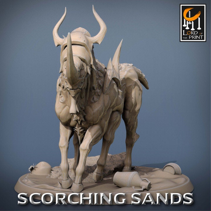 Egyptian Wild Mounts| Scorching Sands | Lord of the Print | Wargaming | Dungeons and Dragons | Egyptian | Tabletop RPG | DnD