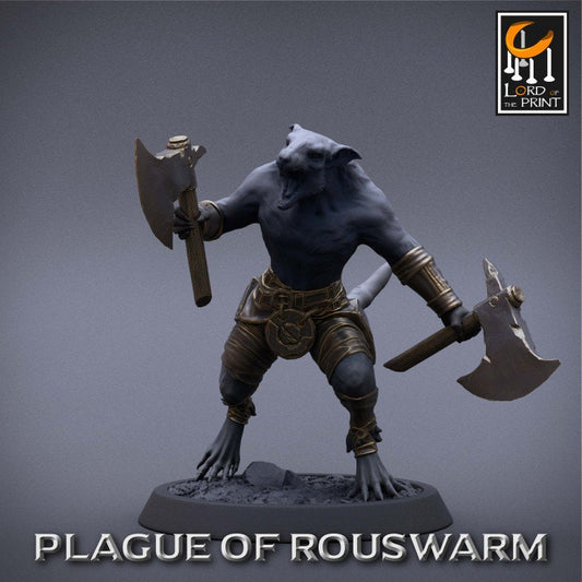 Barbarian Infantry Pack | Plague of Rouswarm | Lord of the Print | Wargaming | Dungeons and Dragons | Rats | Tabletop RPG | DnD