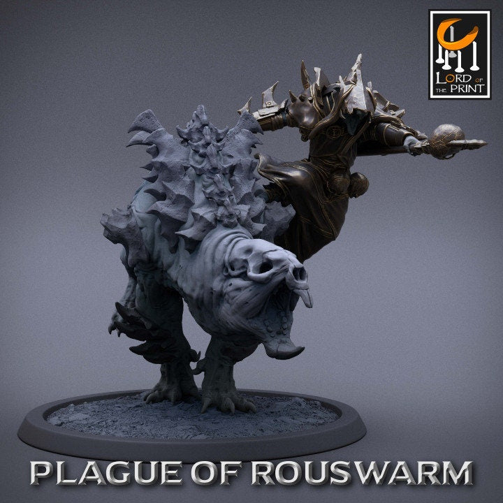 Rat Rider | Plague of Rouswarm | Lord of the Print | Wargaming | Dungeons and Dragons | Rats | Tabletop RPG | DnD