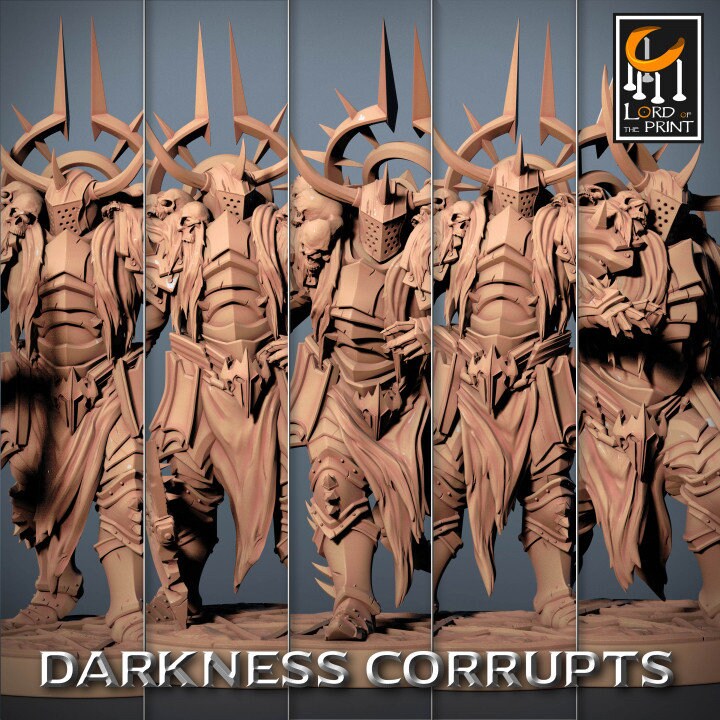 Darknight Axe Pack | Darkness Corrupts | Lord of the Print | Wargaming | Dungeons and Dragons | Chaos | Tabletop RPG | DnD