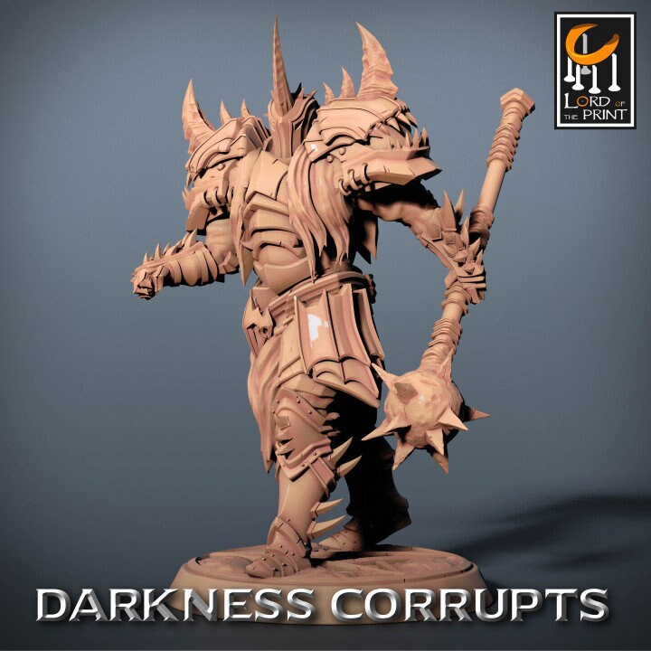 Darknight Mace Pack | Darkness Corrupts | Lord of the Print | Wargaming | Dungeons and Dragons | Chaos | Tabletop RPG | DnD Miniatures