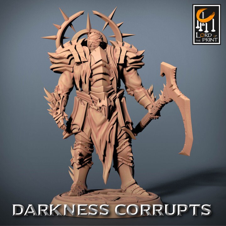 Darknight Scythe Pack | Darkness Corrupts | Lord of the Print | Wargaming | Dungeons and Dragons | Chaos | Tabletop RPG | DnD Miniatures