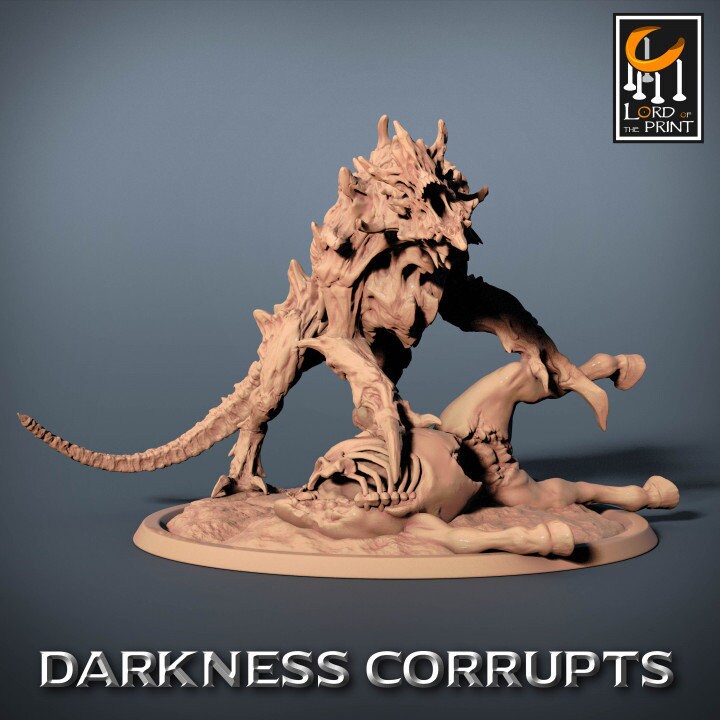 Darknight Hellhound | Darkness Corrupts | Lord of the Print | Wargaming | Dungeons and Dragons | Chaos | Tabletop RPG | DnD Miniatures