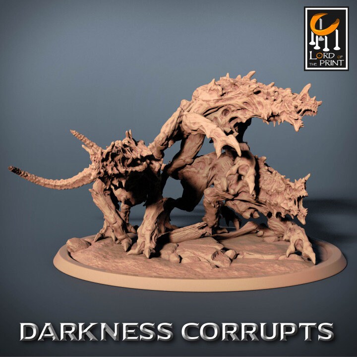 Darknight Hellhound | Darkness Corrupts | Lord of the Print | Wargaming | Dungeons and Dragons | Chaos | Tabletop RPG | DnD Miniatures